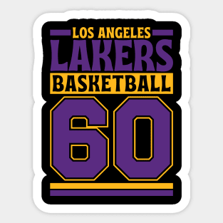 Los Angeles Lakers 1960 Basketball Limited Edition Sticker
